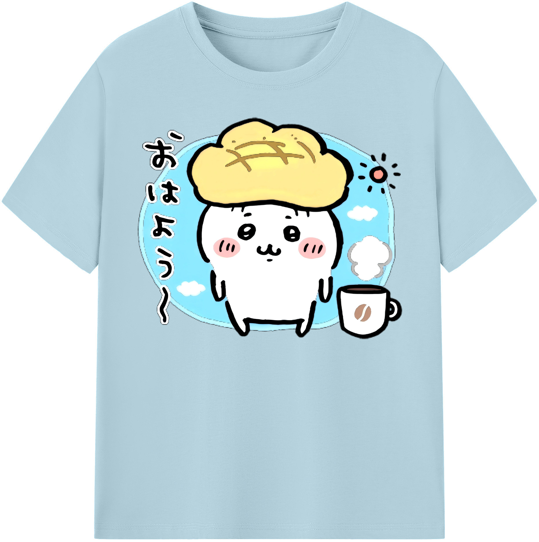 （画像用） ちいかわ ちいかわ Chii-kawa chiikawa 綿100％半袖Tシャツ（フロントプリント）